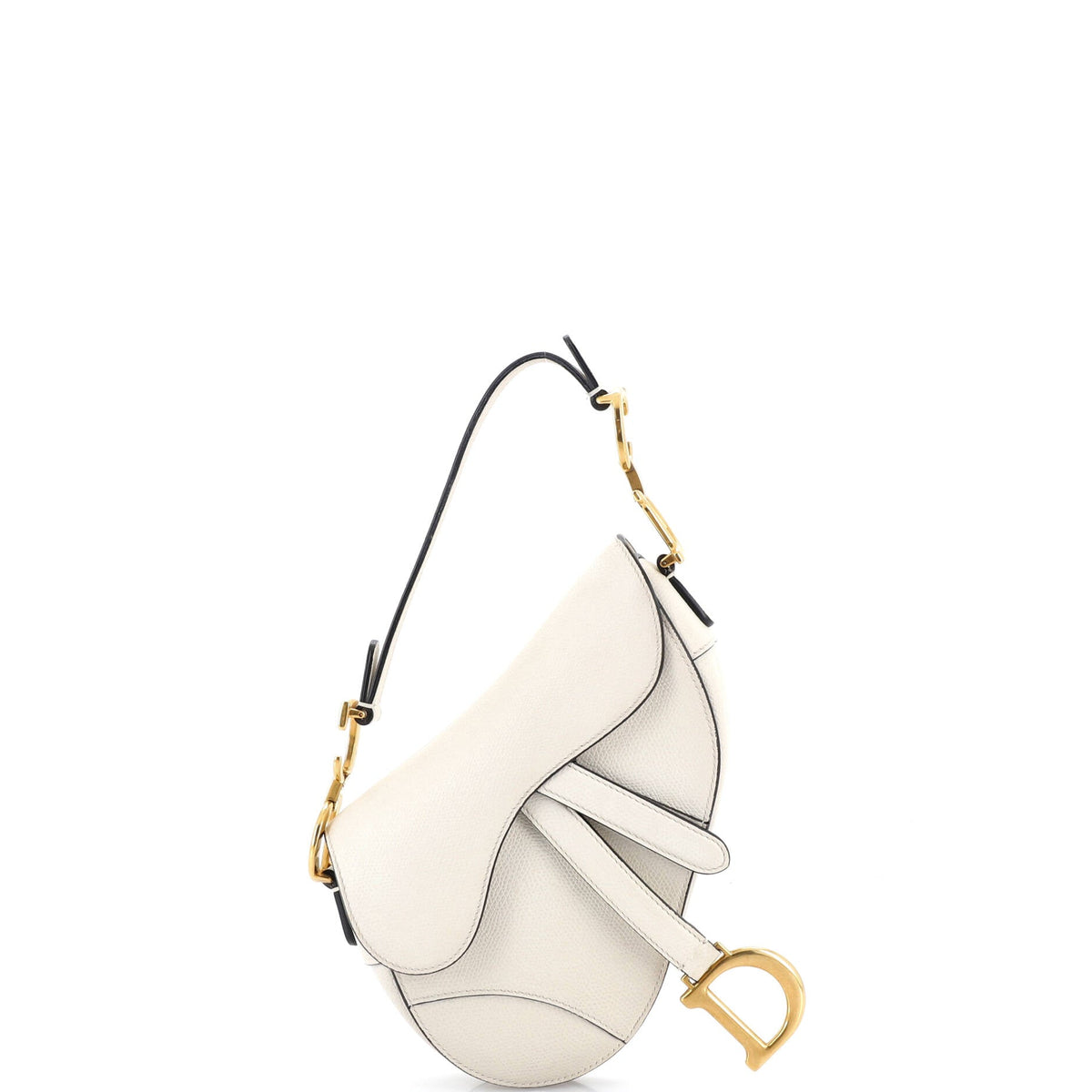 Christian Dior Saddle Handbag Leather Mini