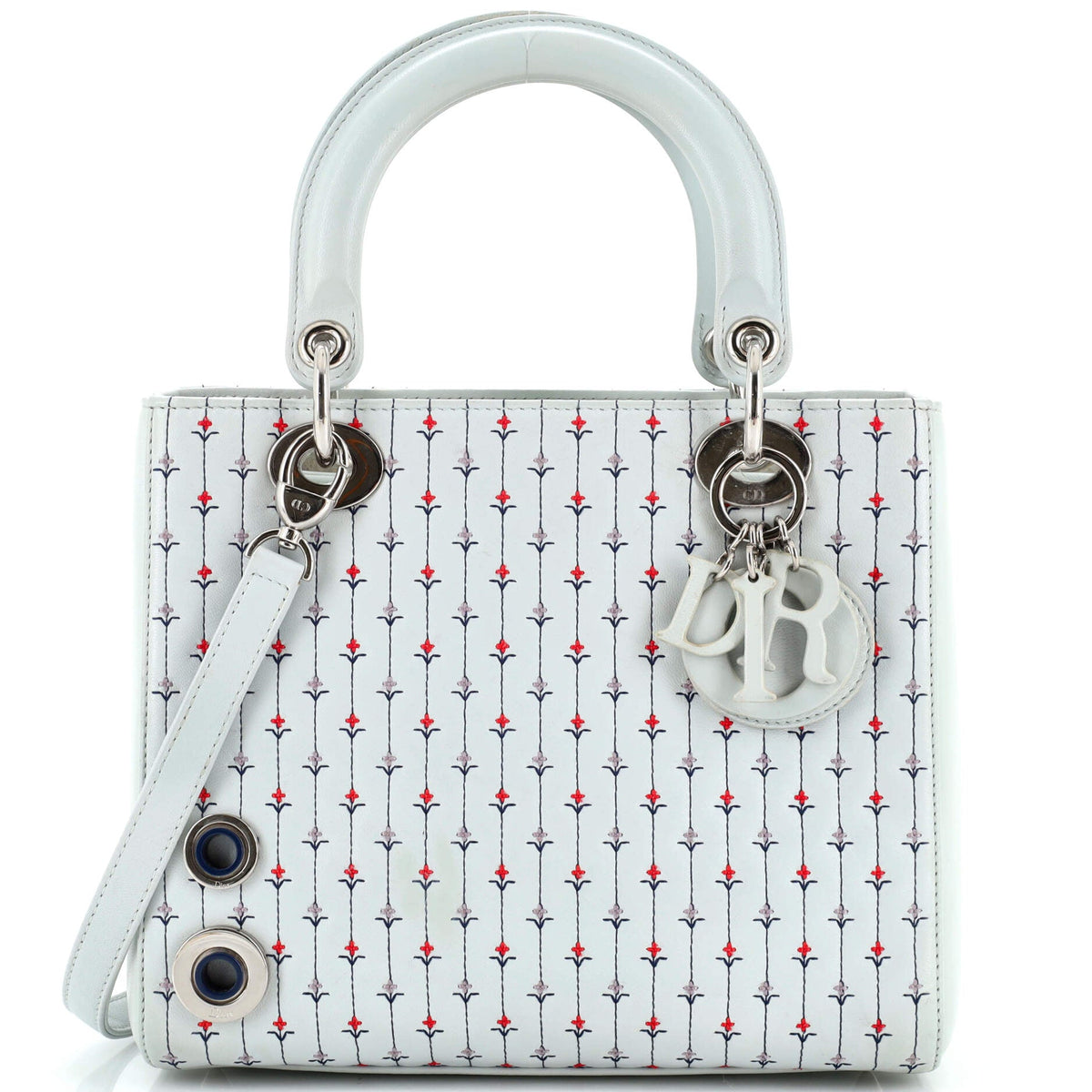 Christian Dior Lady Dior Bag Embroidered Calfskin Medium