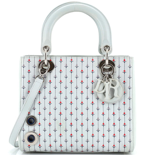Lady Dior Bag Embroidered Calfskin Medium