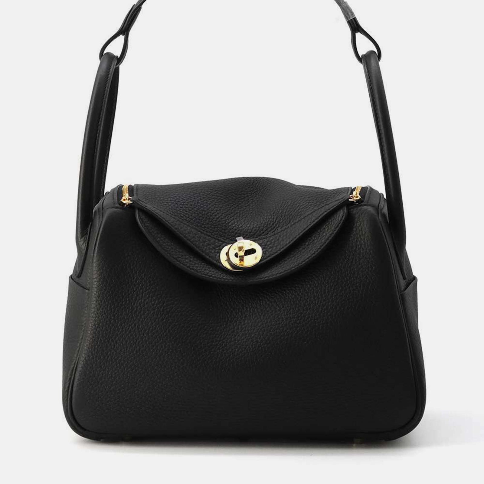 Herm?s Schwarze Taurillon Clemence Lindy Tasche Größe 26