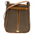 Brown/Tan Coated Canvas And Leather Vintage Shoulder Bag