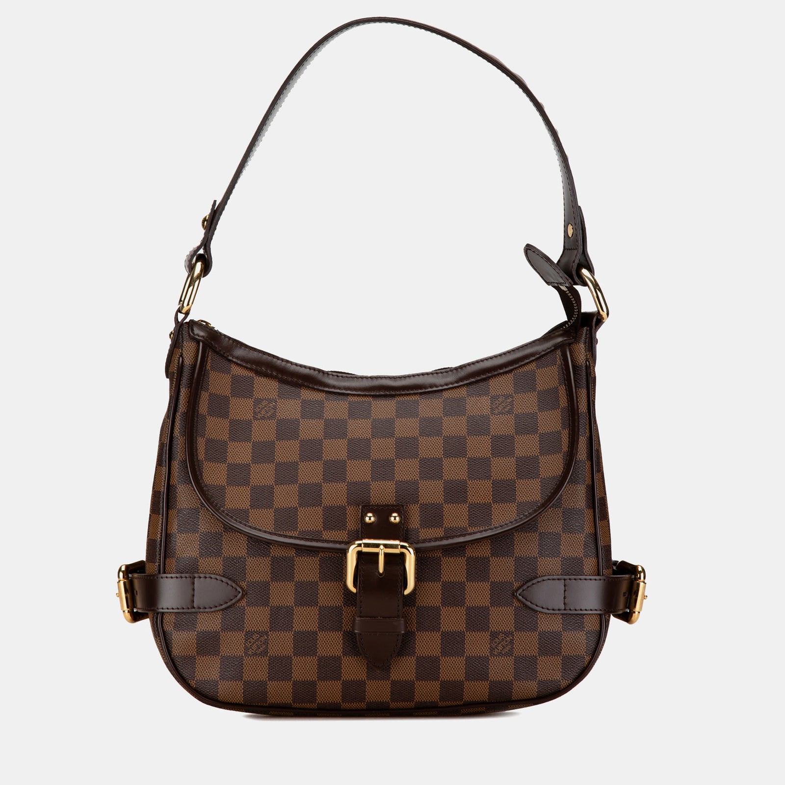 Louis Vuitton Braune Damier Ebene Canvas Highbury Hobo-Tasche