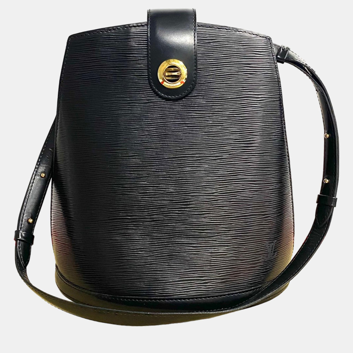 Louis Vuitton Black Epi Leather Cluny Shoulder Bag