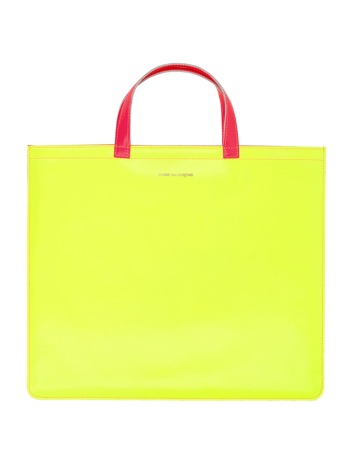 Comme Des Garçons Men's Super Fluo Tote Bag in Yellow Orange | 23ASA9000SFL Color 3