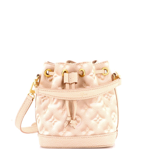 Noe Handbag Stardust Monogram Empreinte Leather Nano
