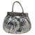 Metallic Silver Python Puffy Hobo