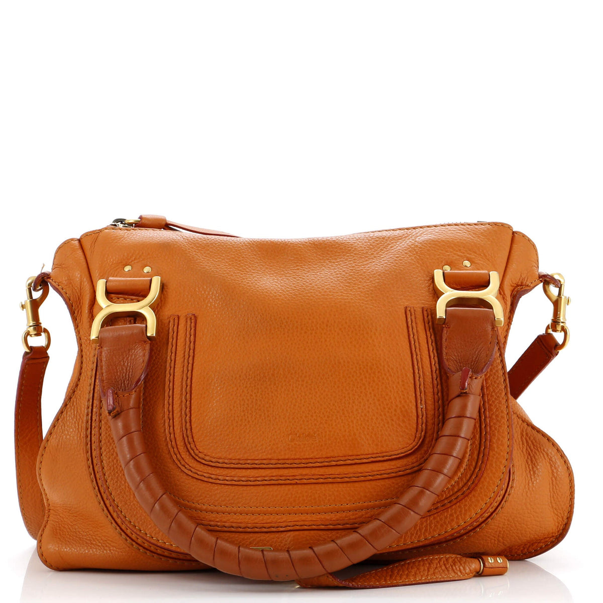 Chloe CHLOE Marcie Satchel Leather Medium