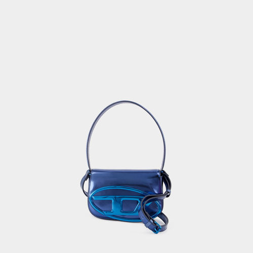 Women's 1Dr Metallic Leather Shoulder Bag in Blue | X08396PS202