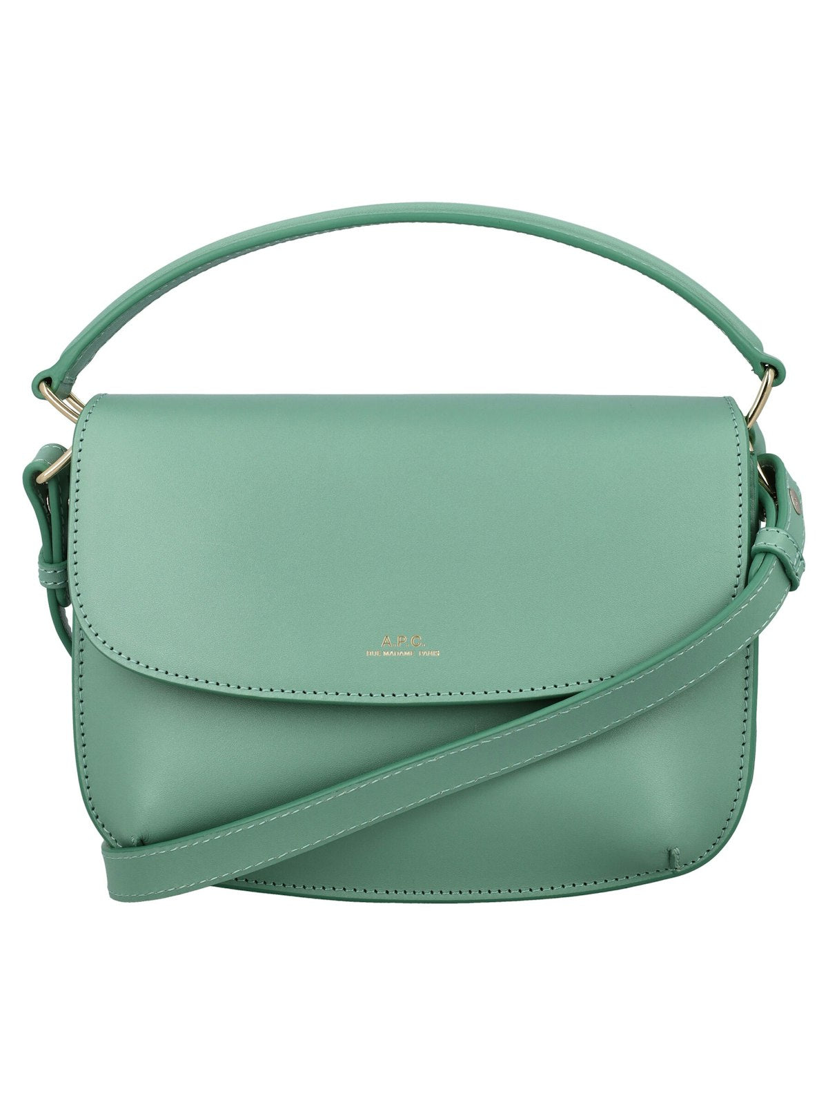 A.p.c. Women's Sarah Shoulder Strap Mini in Jade Green | 24PF61629PXAWV Color KAZ