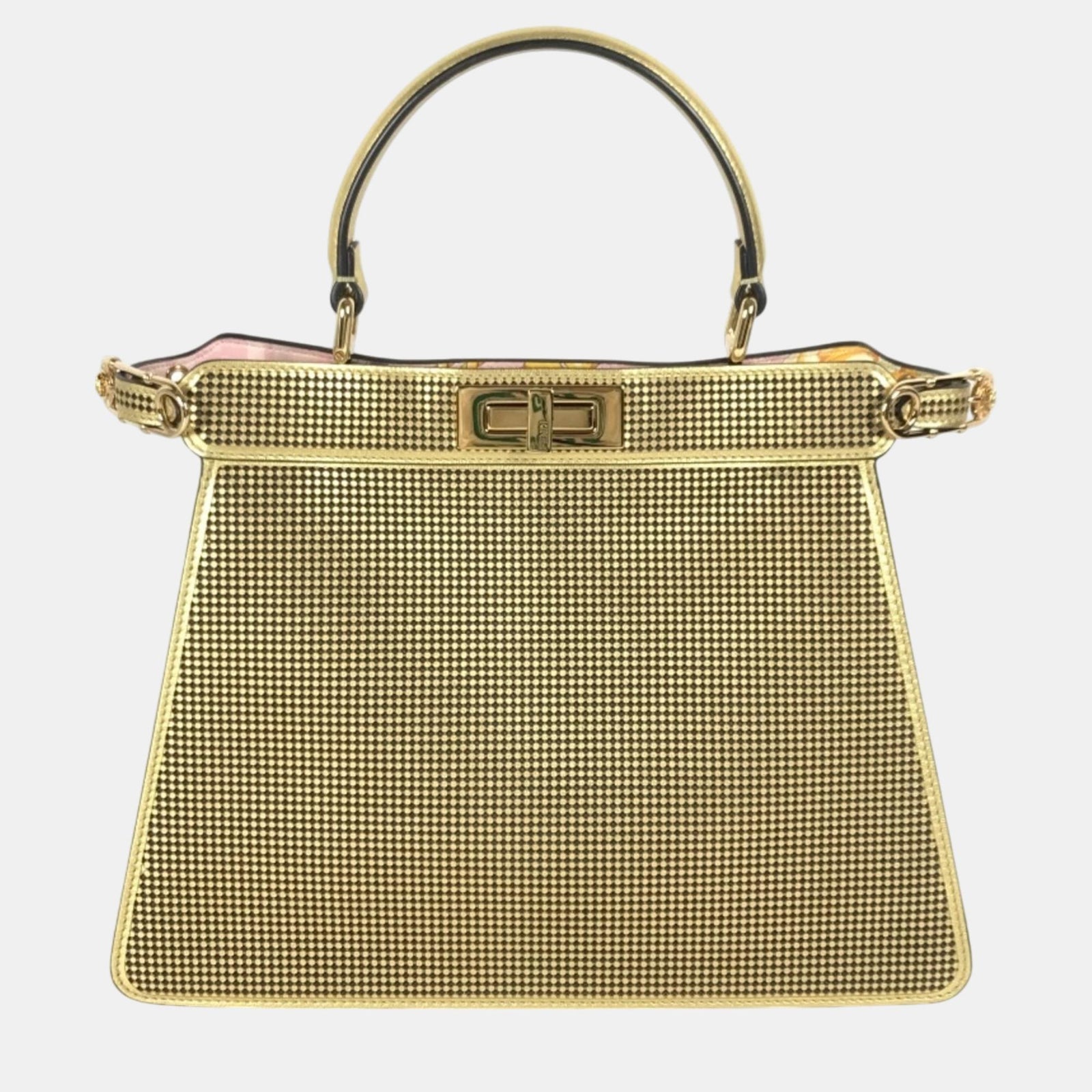 Fendi Gold pink Versace Shoulder Bag