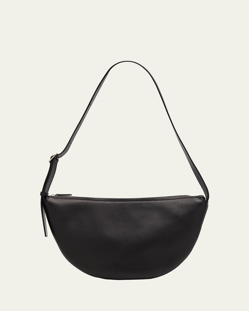 Jouvette Crescent Shoulder Bag in Leather