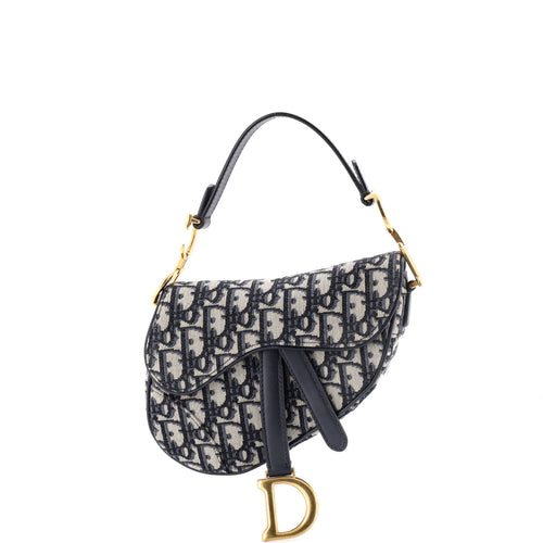 Saddle Handbag Oblique Canvas Mini