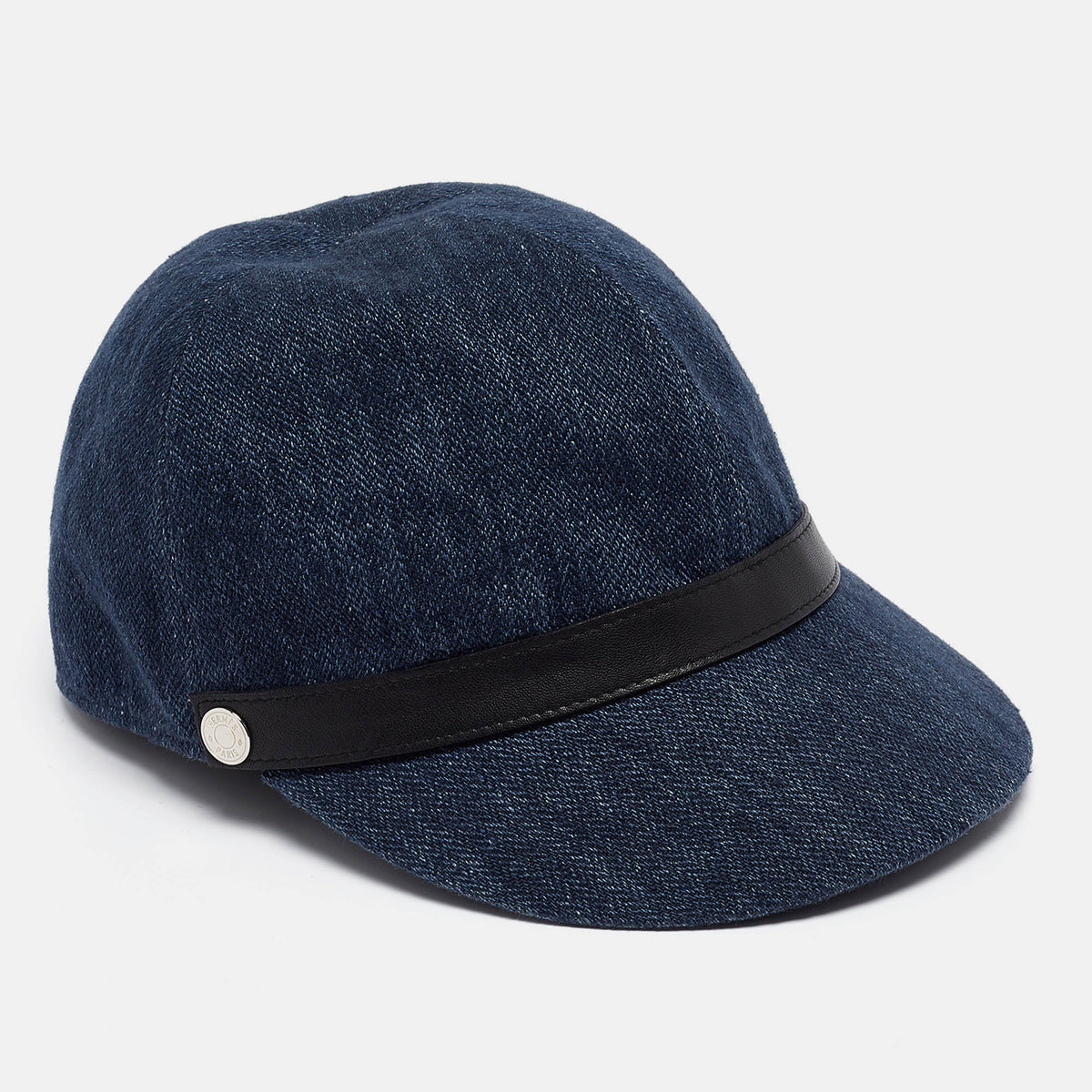 Hermès Leather Trim Linen Cap