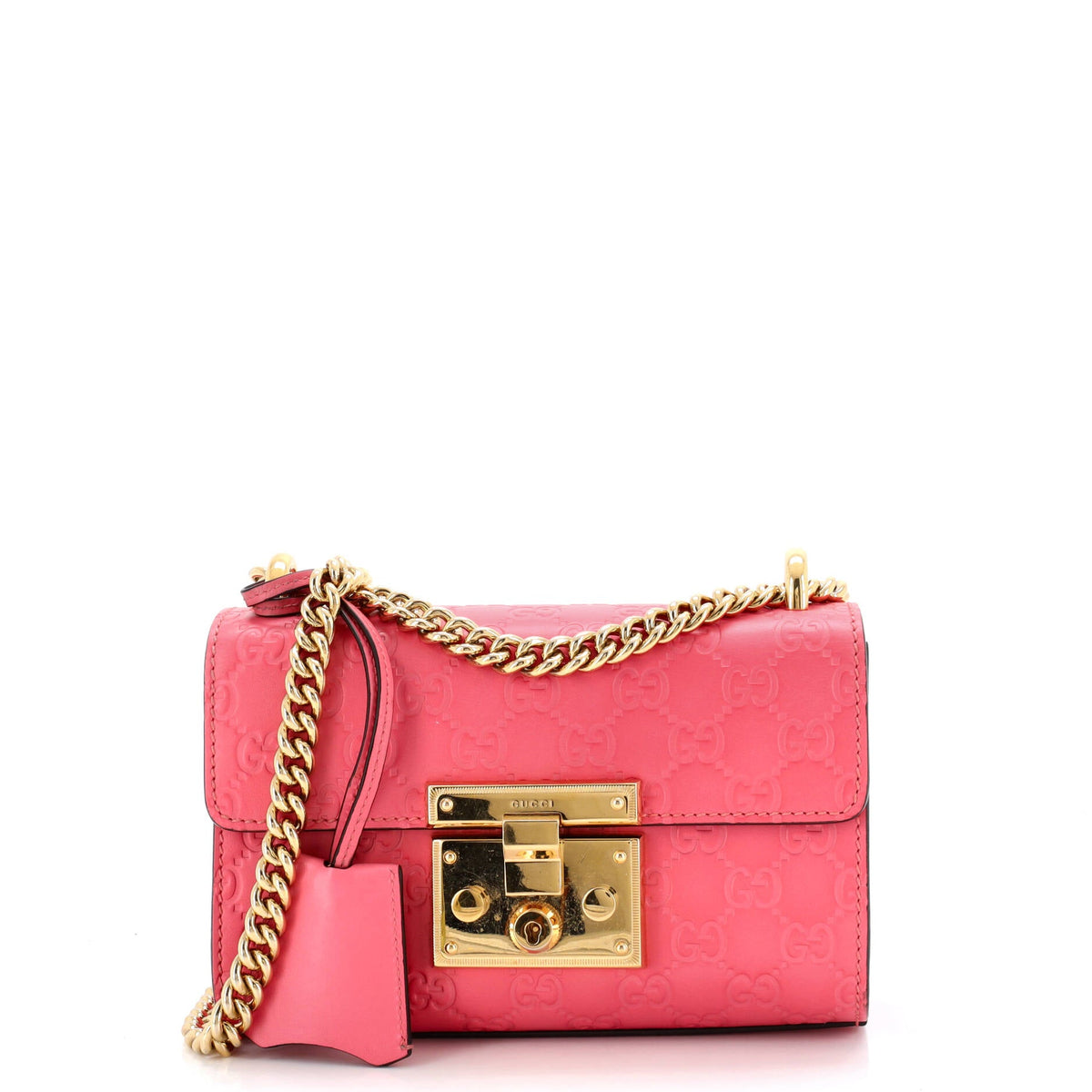 Gucci GUCCI Padlock Shoulder Bag Guccissima Leather Small