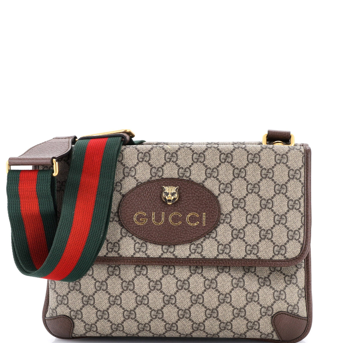 Gucci GUCCI Neo Vintage Flap Messenger GG Coated Canvas Medium
