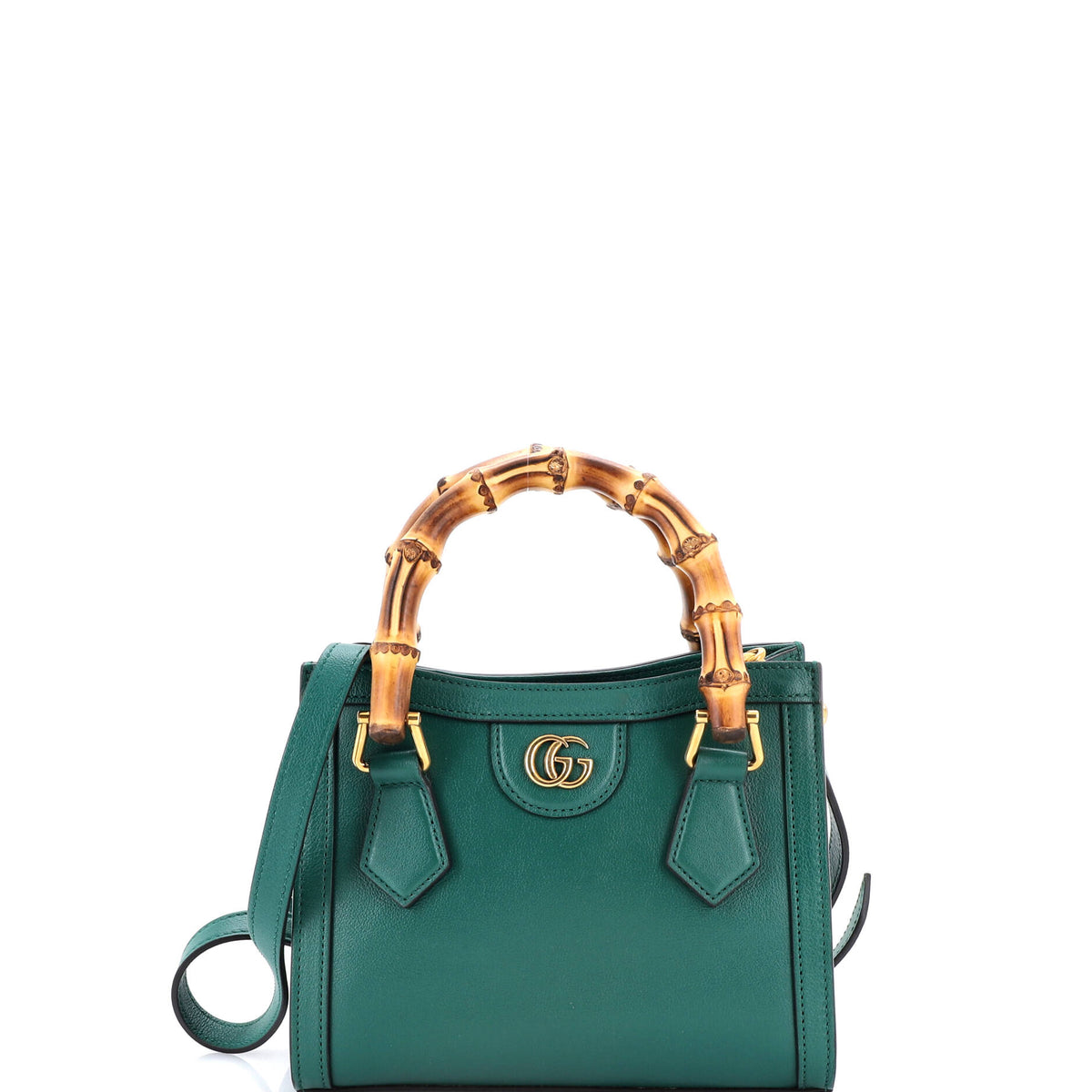 Gucci GUCCI Diana NM Bamboo Handle Tote Leather Mini