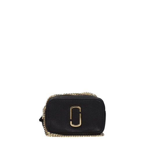 Marc Jacobs Nylon Crossbody Crossbody Leather with Logo Clasp Crossbody Bag - Black