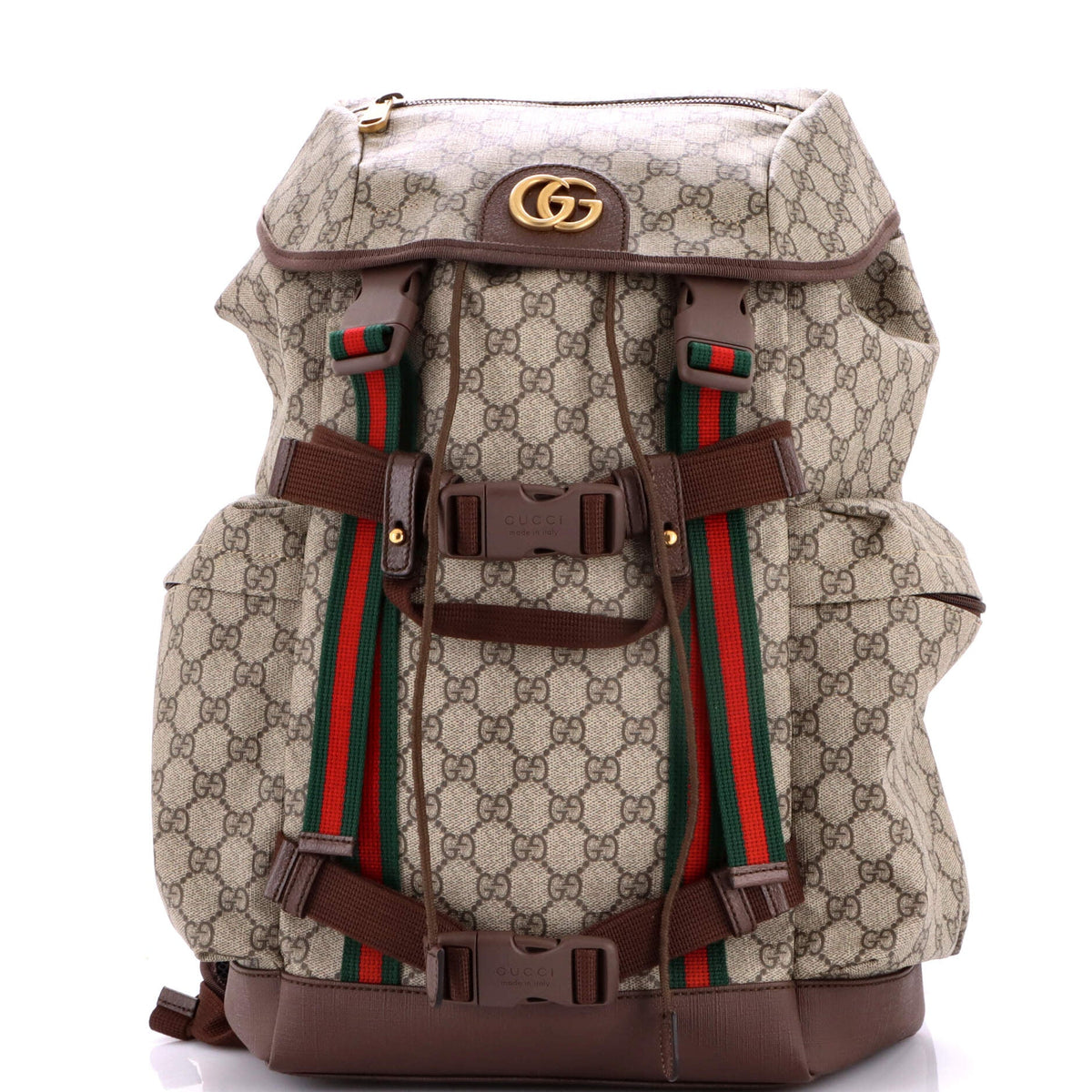 Gucci GUCCI Skateboard Backpack GG Coated Canvas