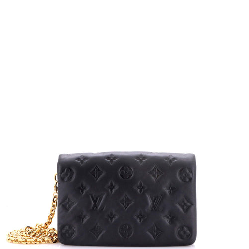 Coussin Pochette Monogram Embossed Lambskin