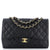 CHANEL Vintage Classic Single Flap Bag Quilted Caviar Jumbo