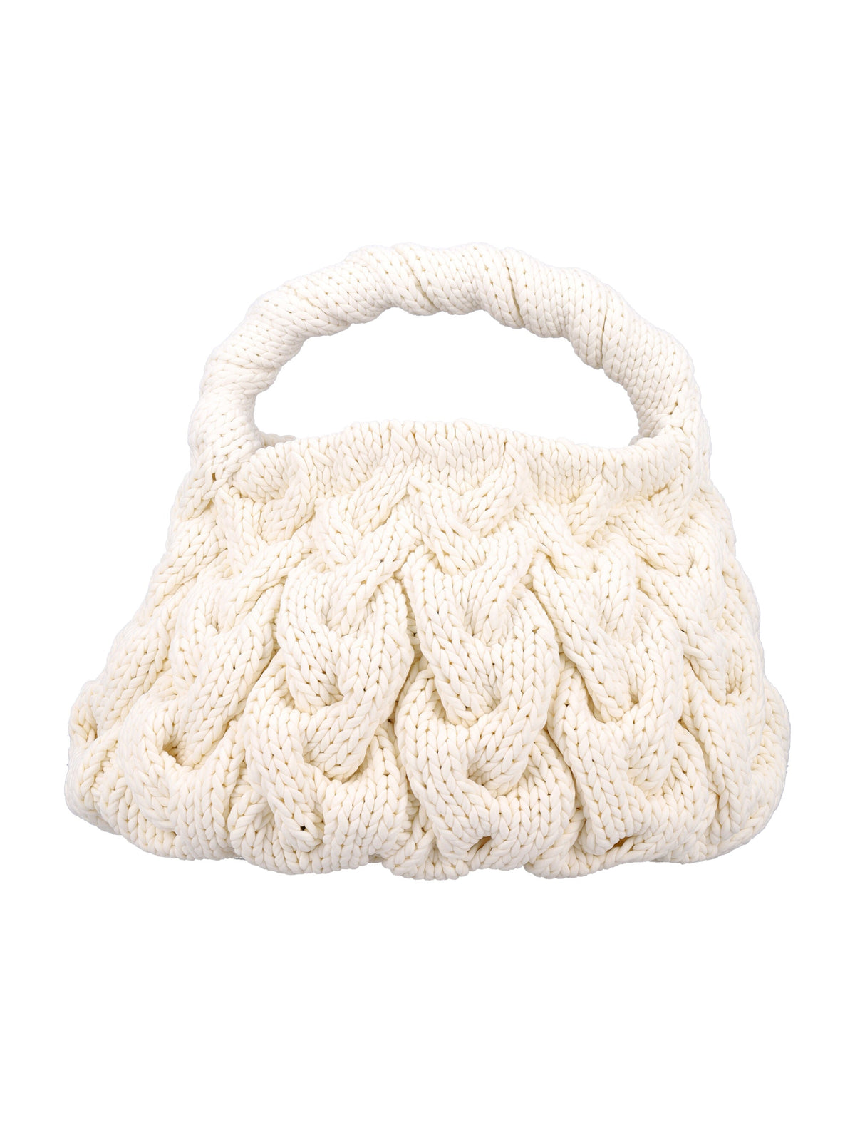 Jw Anderson Women's Cable Knit Bag in Off White | 24AHB0692FA0345 Color 002