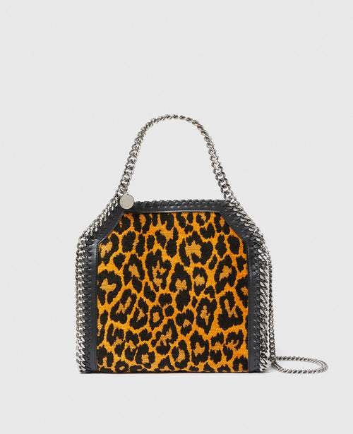 Leopard Falabella Mini Tote Bag, Woman, Leopard print