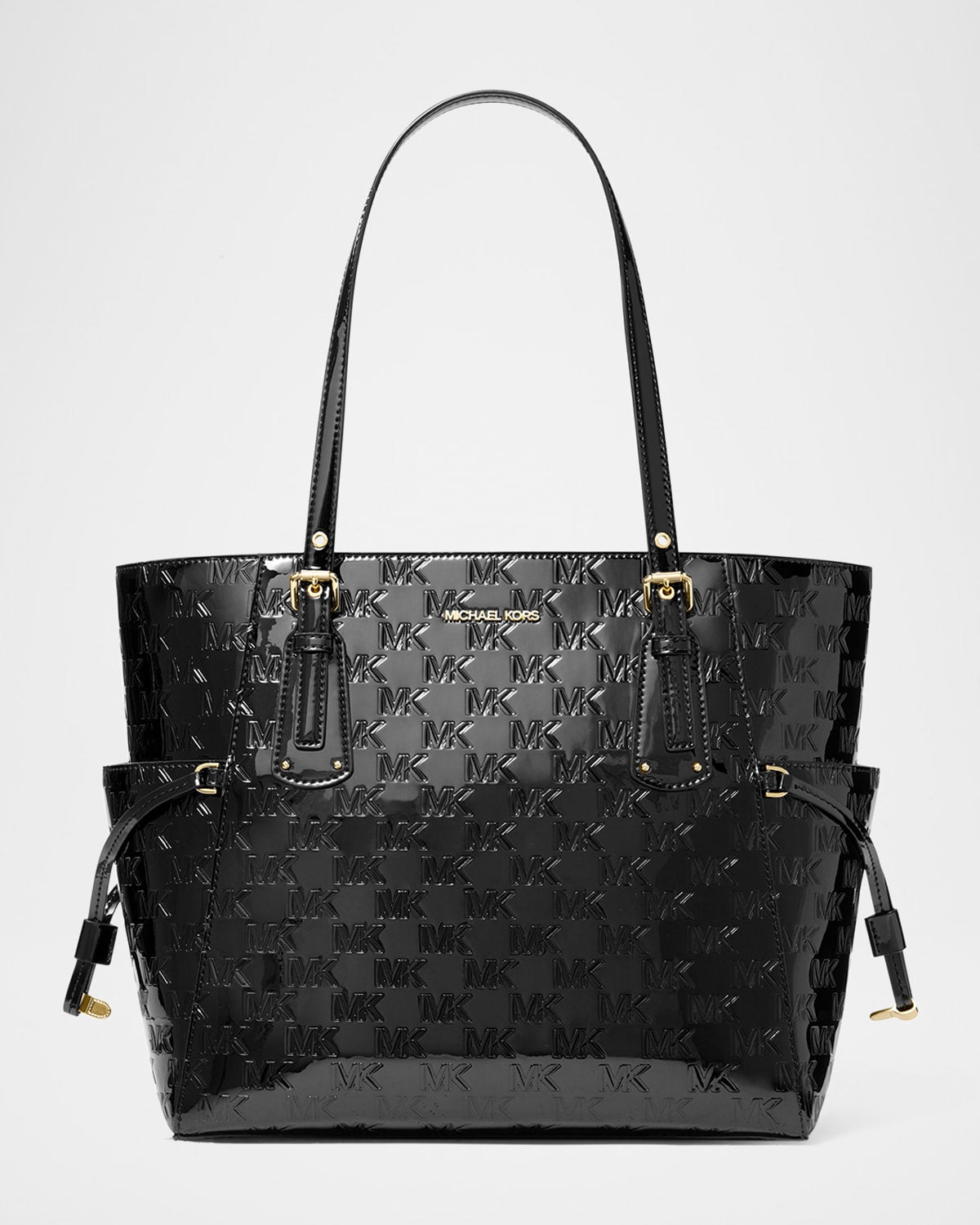 Michael Kors Voyager Monogram Patent Tote Bag