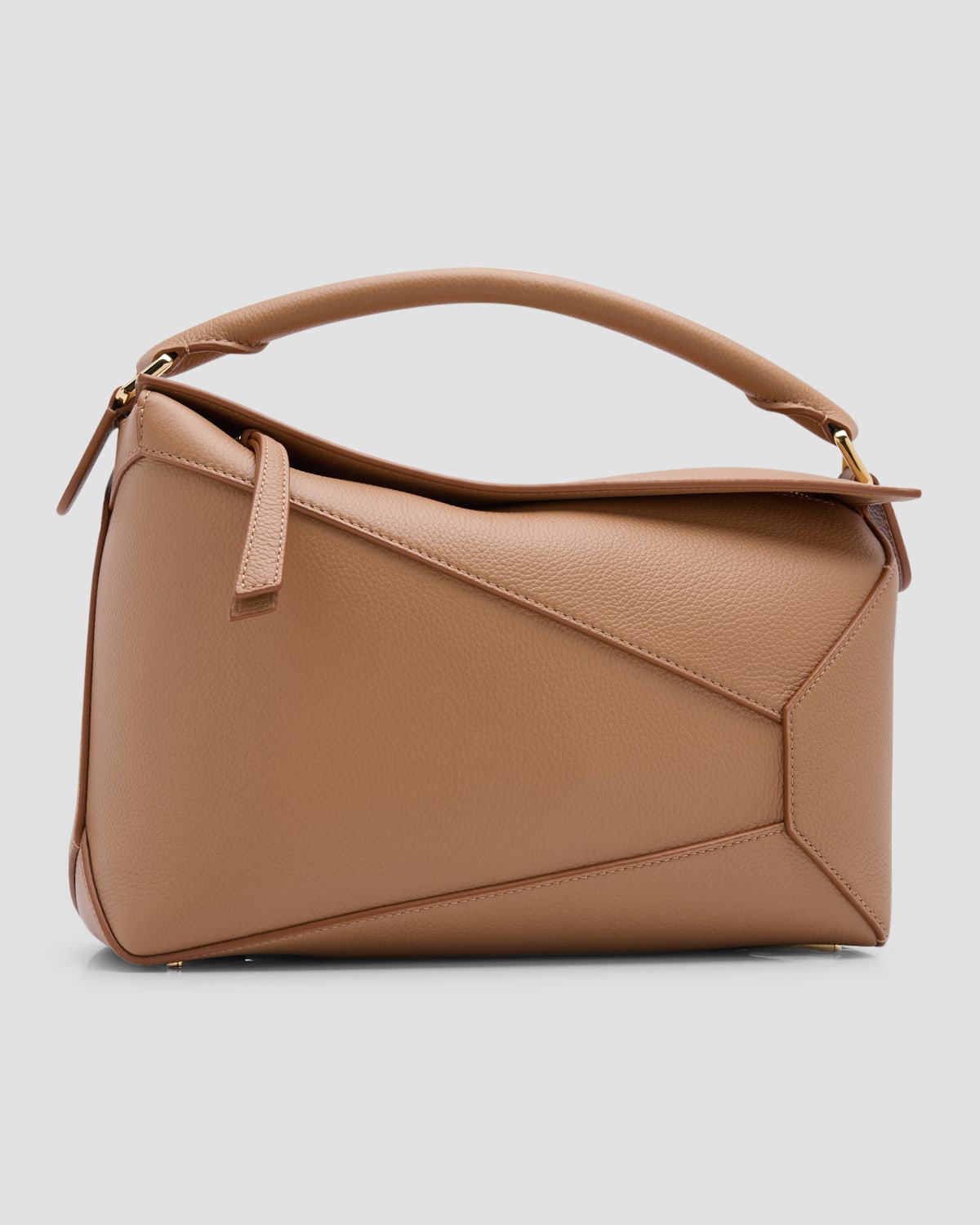 Loewe Puzzle Edge Medium Top-Handle Bag in Soft Grained Leather