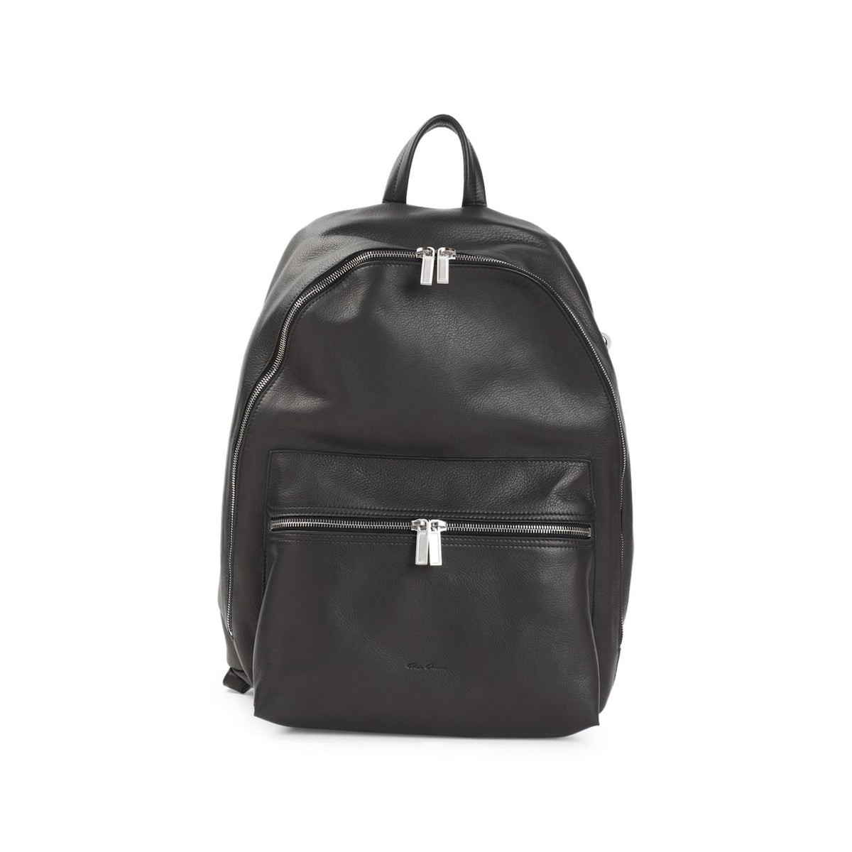Rick Owens Men's Leather Backpack in Black | Size UNICA | RA02D0571LCN