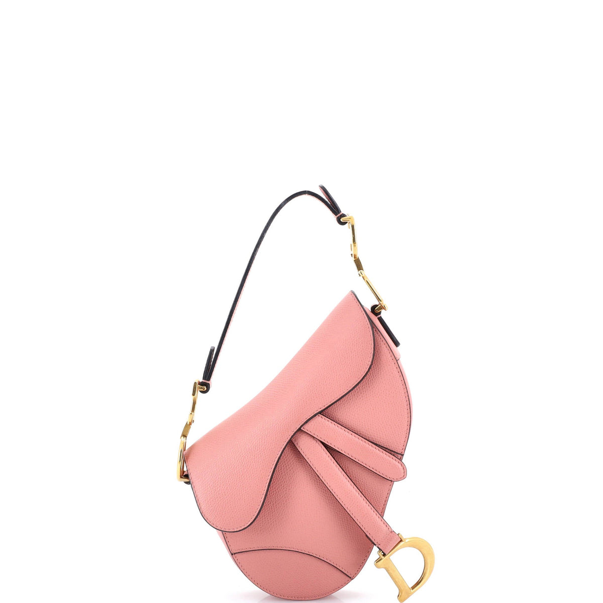 Christian Dior Saddle Handbag Leather Mini