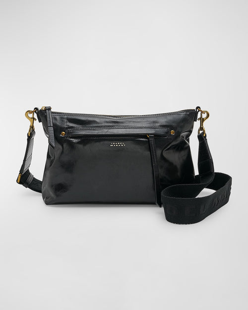 Nessah Zip Leather Shoulder Bag