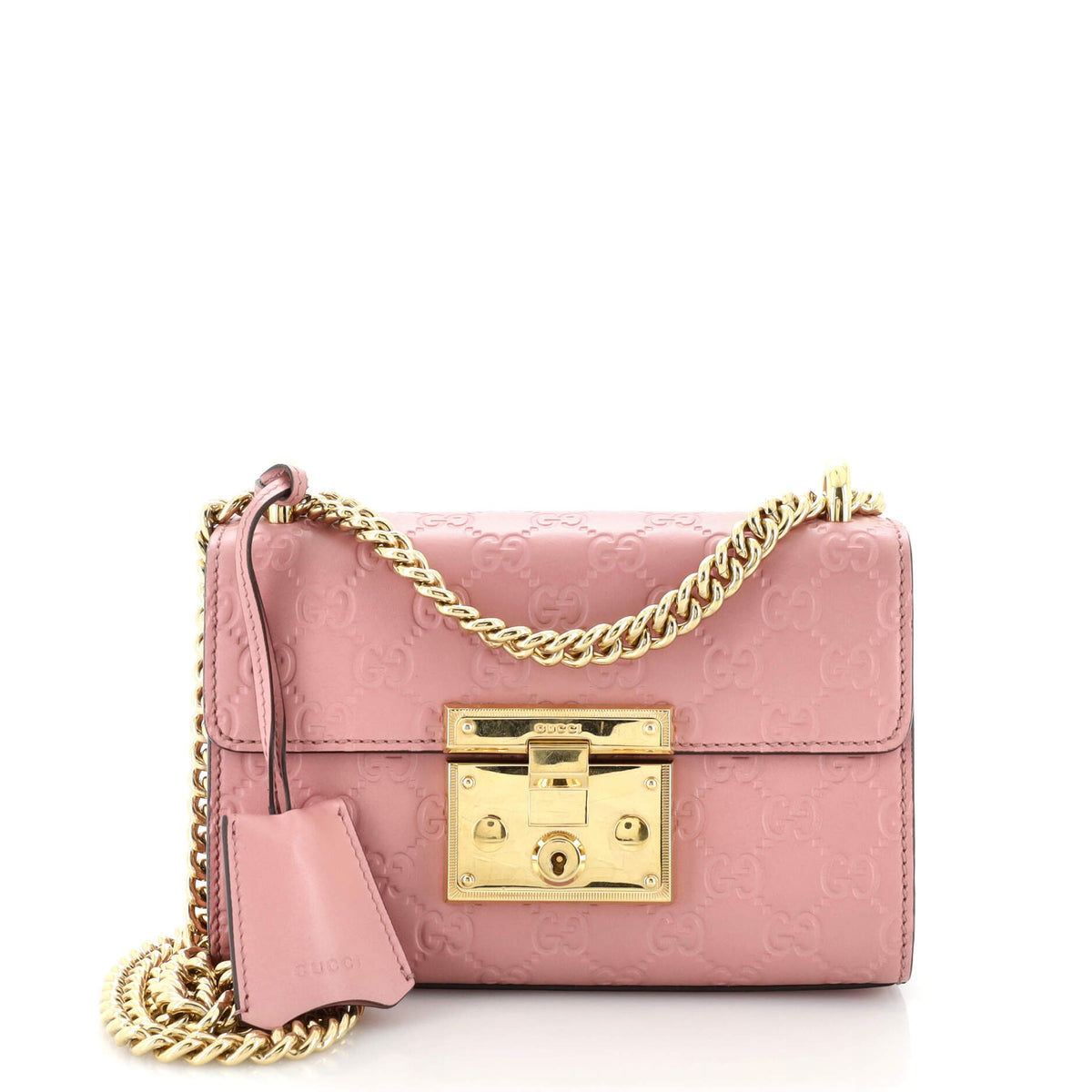 Gucci GUCCI Padlock Shoulder Bag Guccissima Leather Small