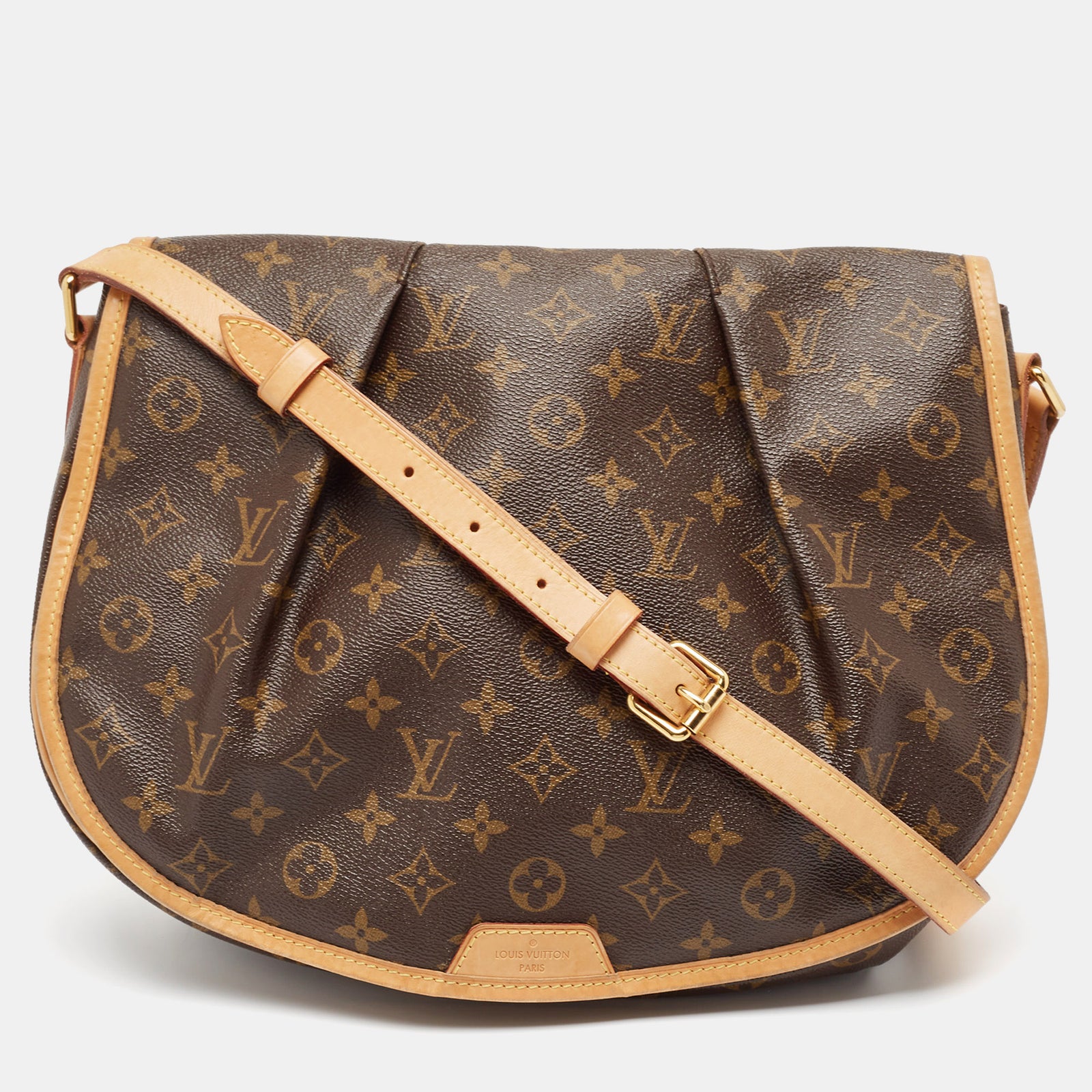 Louis Vuitton Menilmontant MM-Tasche aus Canvas mit Monogramm