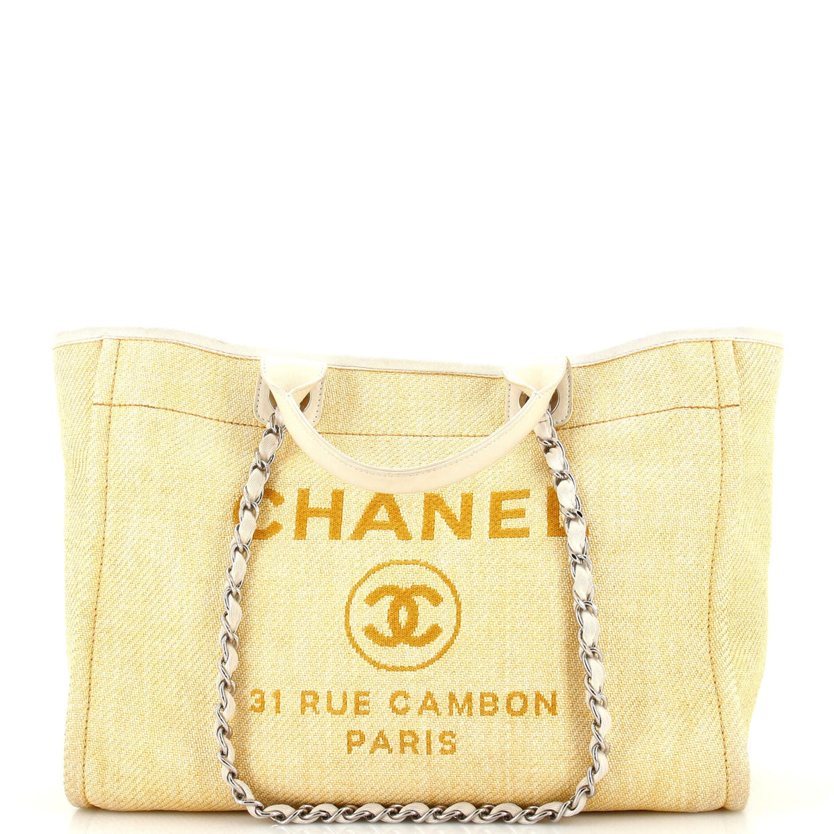 Chanel CHANEL Deauville Tote Raffia Medium