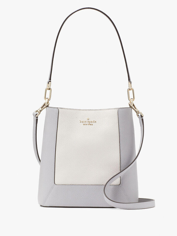 Kate Spade Au Lena Colorblock Pebbled Leather Bucket Bag