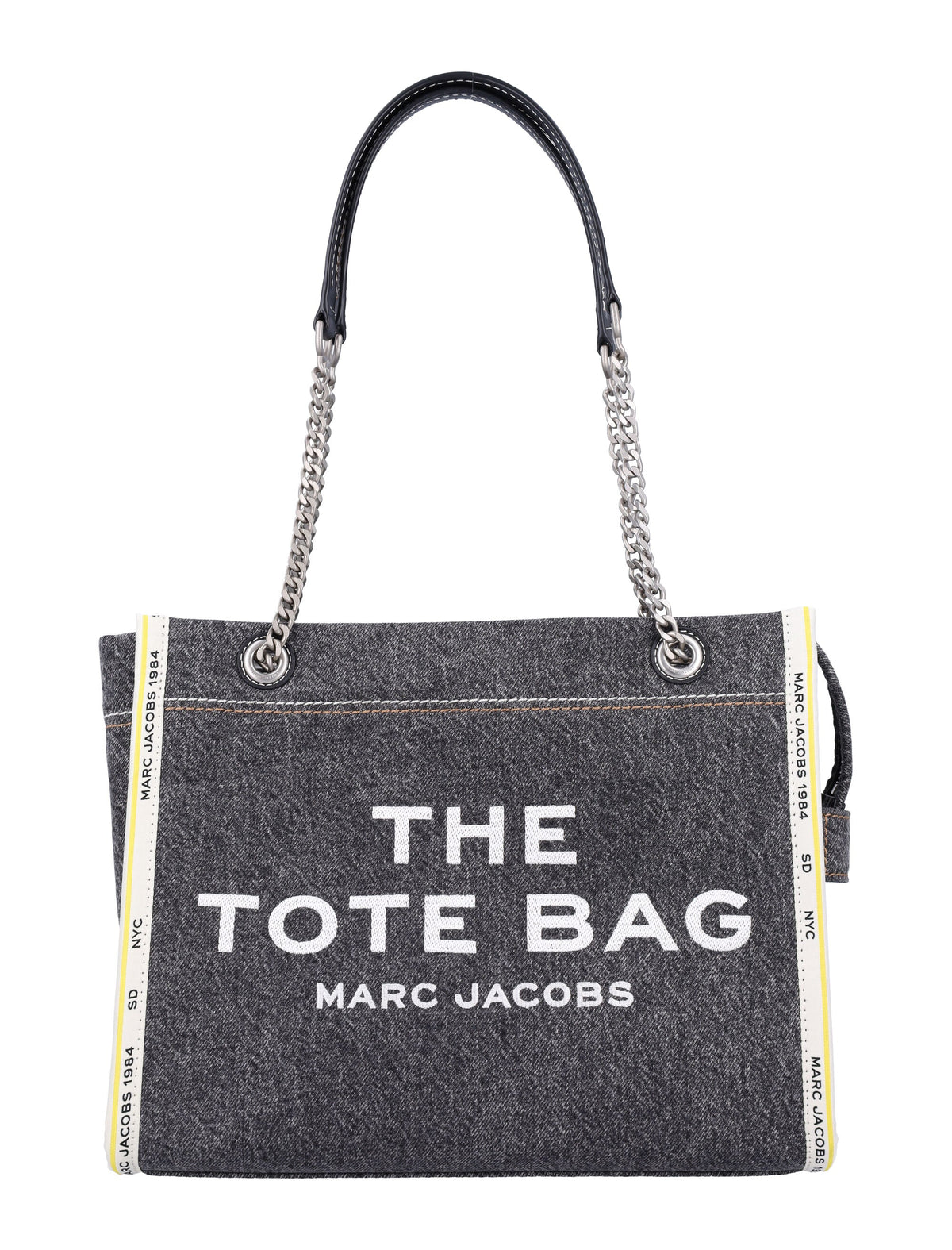 Marc Jacobs Women's The Medium Tote Bag in Black Wash | 24A2F4HTT018H05 Color 965