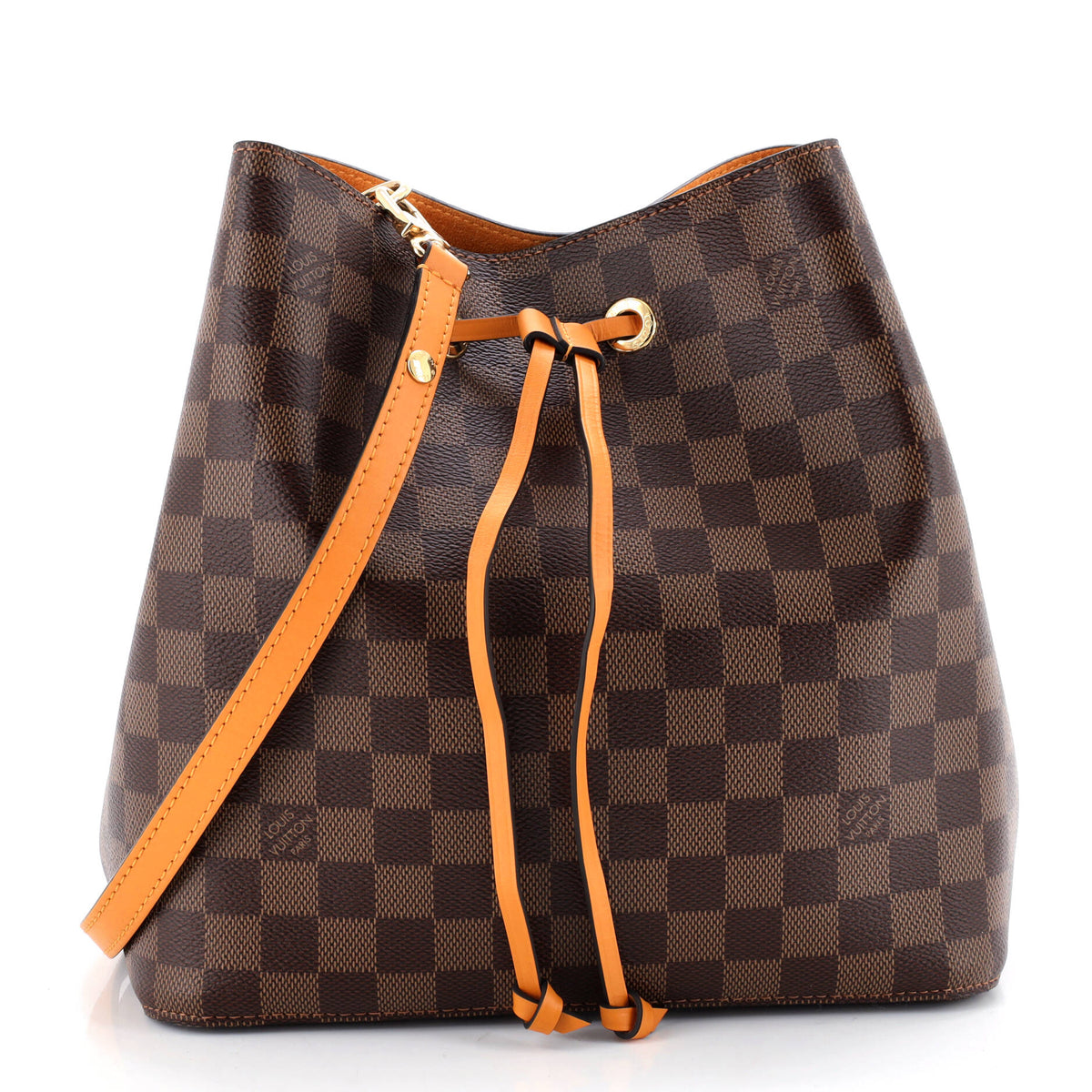 Louis Vuitton NeoNoe Handbag Damier with Leather MM