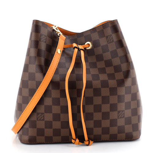 NeoNoe Handbag Damier with Leather MM