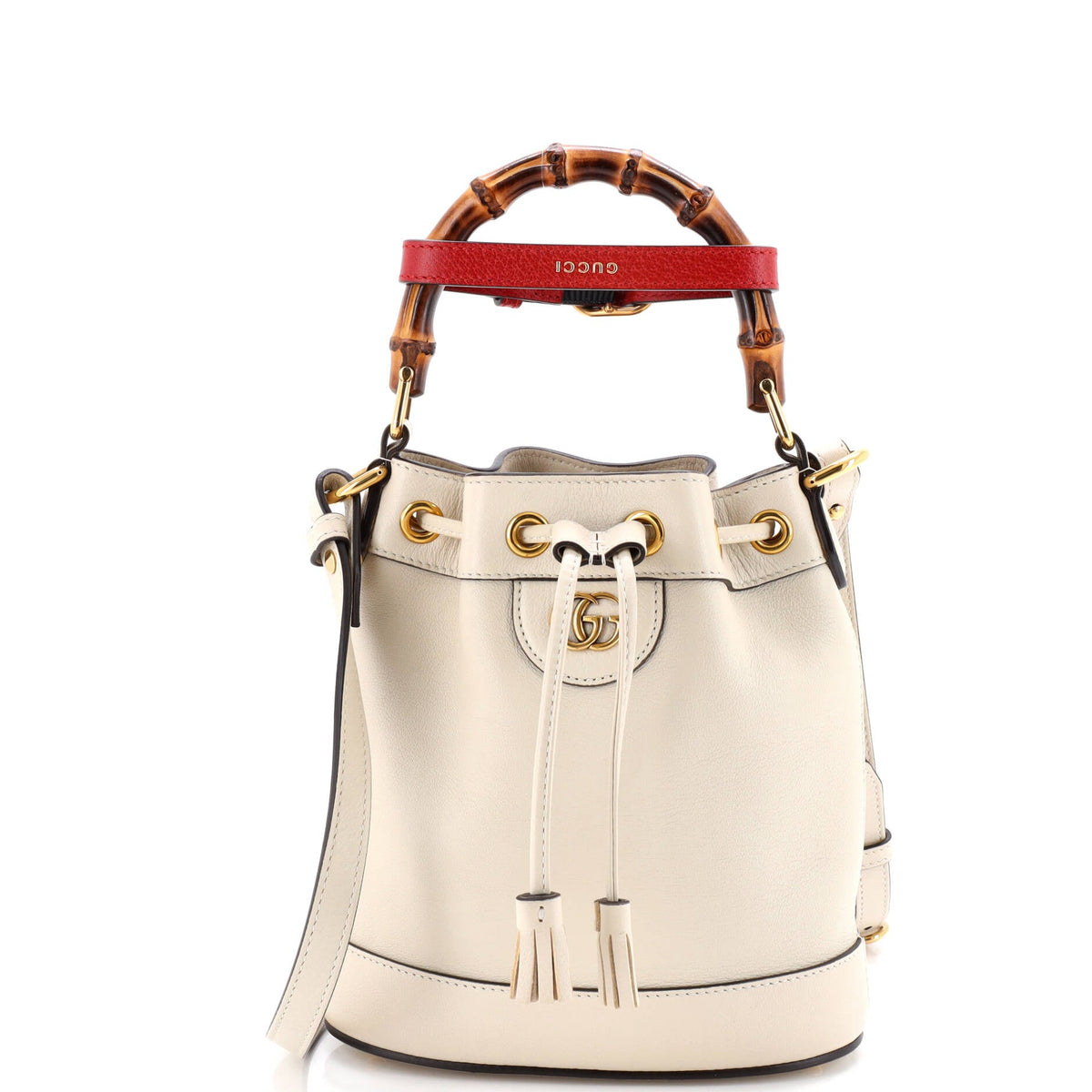 Gucci GUCCI Diana Bucket Bag Leather Mini