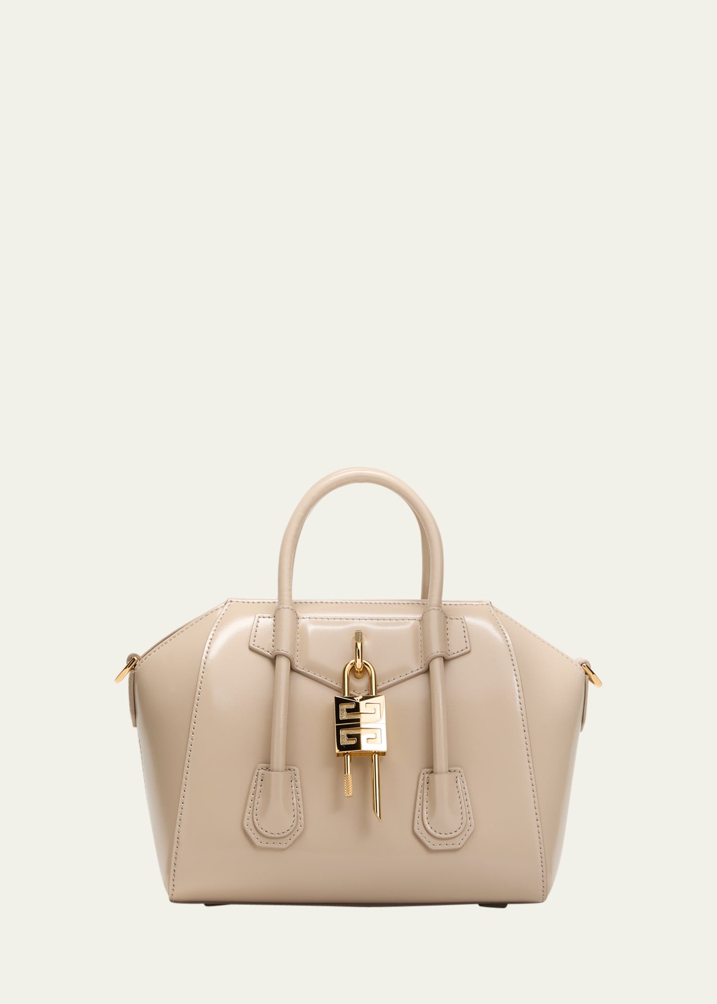 Givenchy Antigona Lock Mini Top Handle Bag in Box Leather