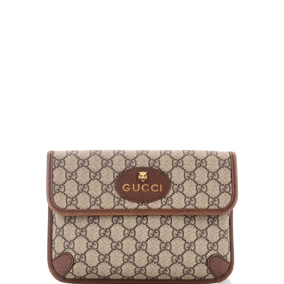 Gucci GUCCI Neo Vintage Flap Belt Bag GG Coated Canvas