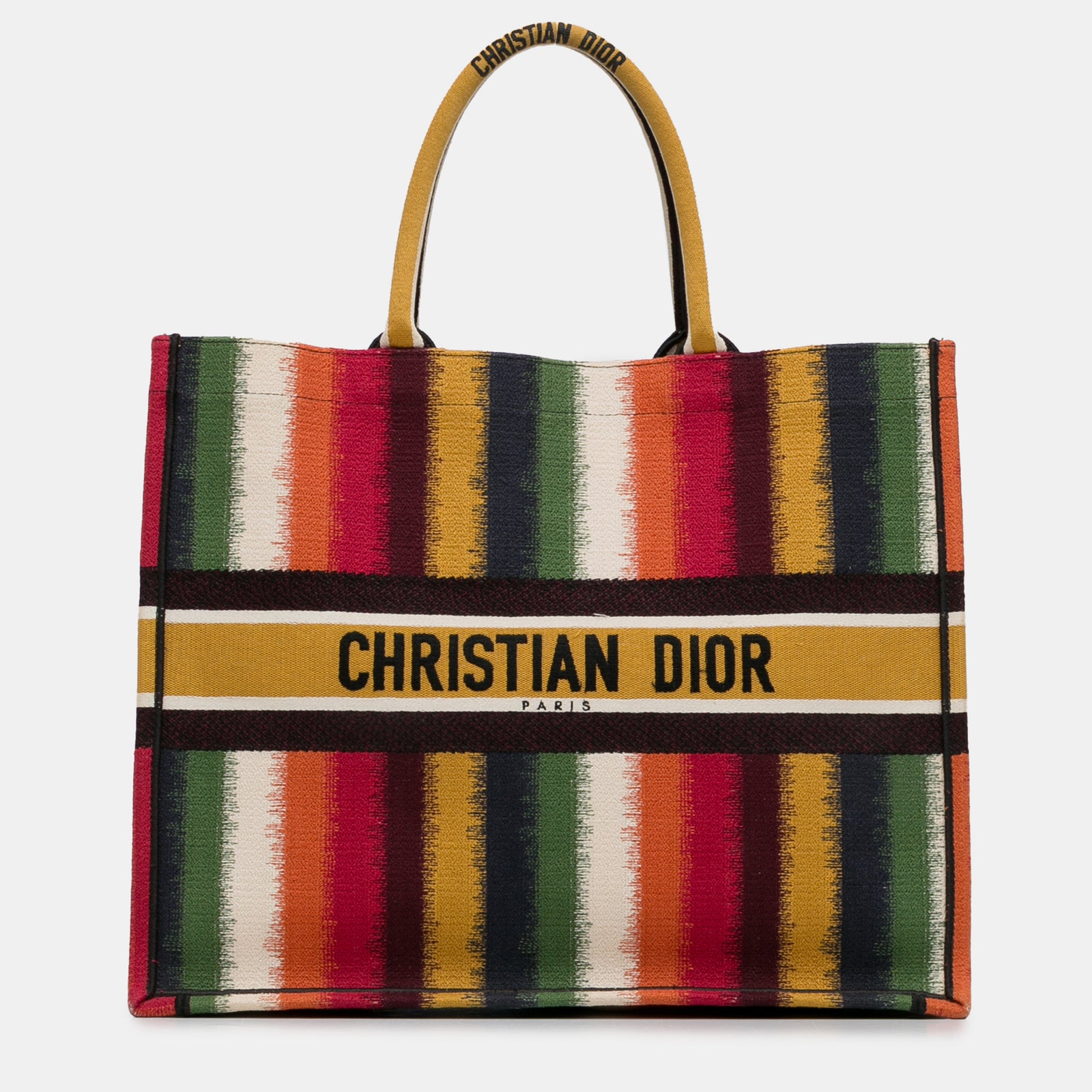 Dior Large Striped Book Tote