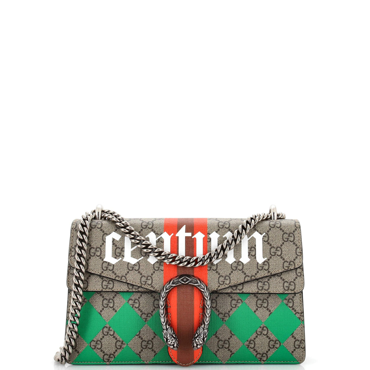 Gucci GUCCI Dionysus Bag Printed GG Coated Canvas Small