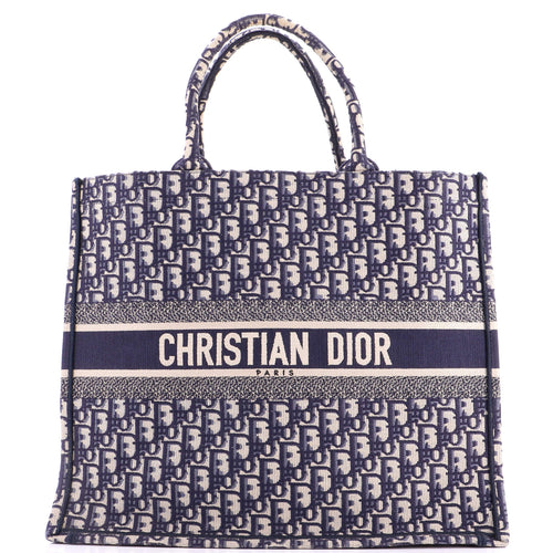 Book Tote Oblique Canvas Large
