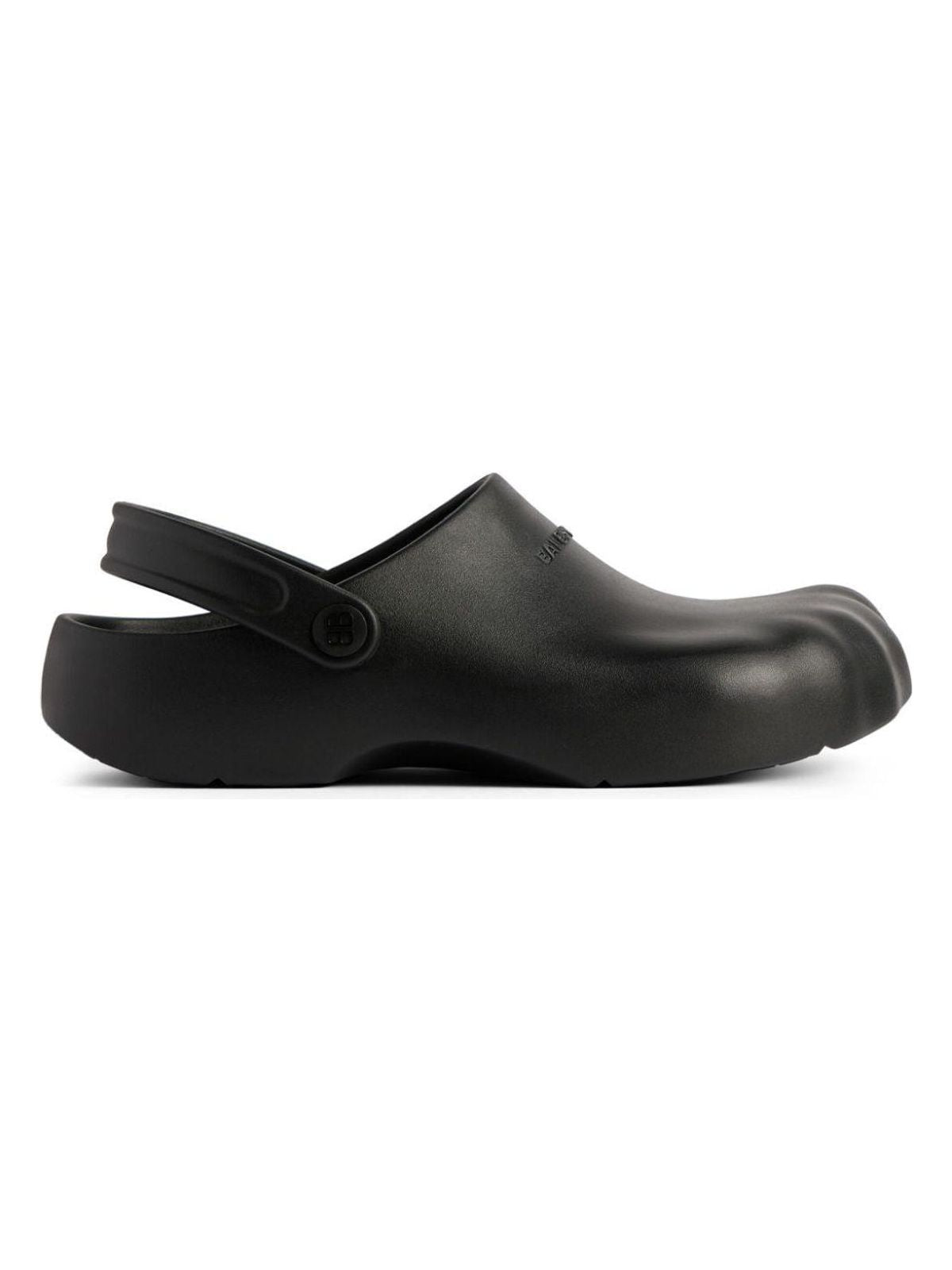Balenciaga Men's Rubber Slip-On Sunday Molded in Black | Size 43 | 788619W3SU1