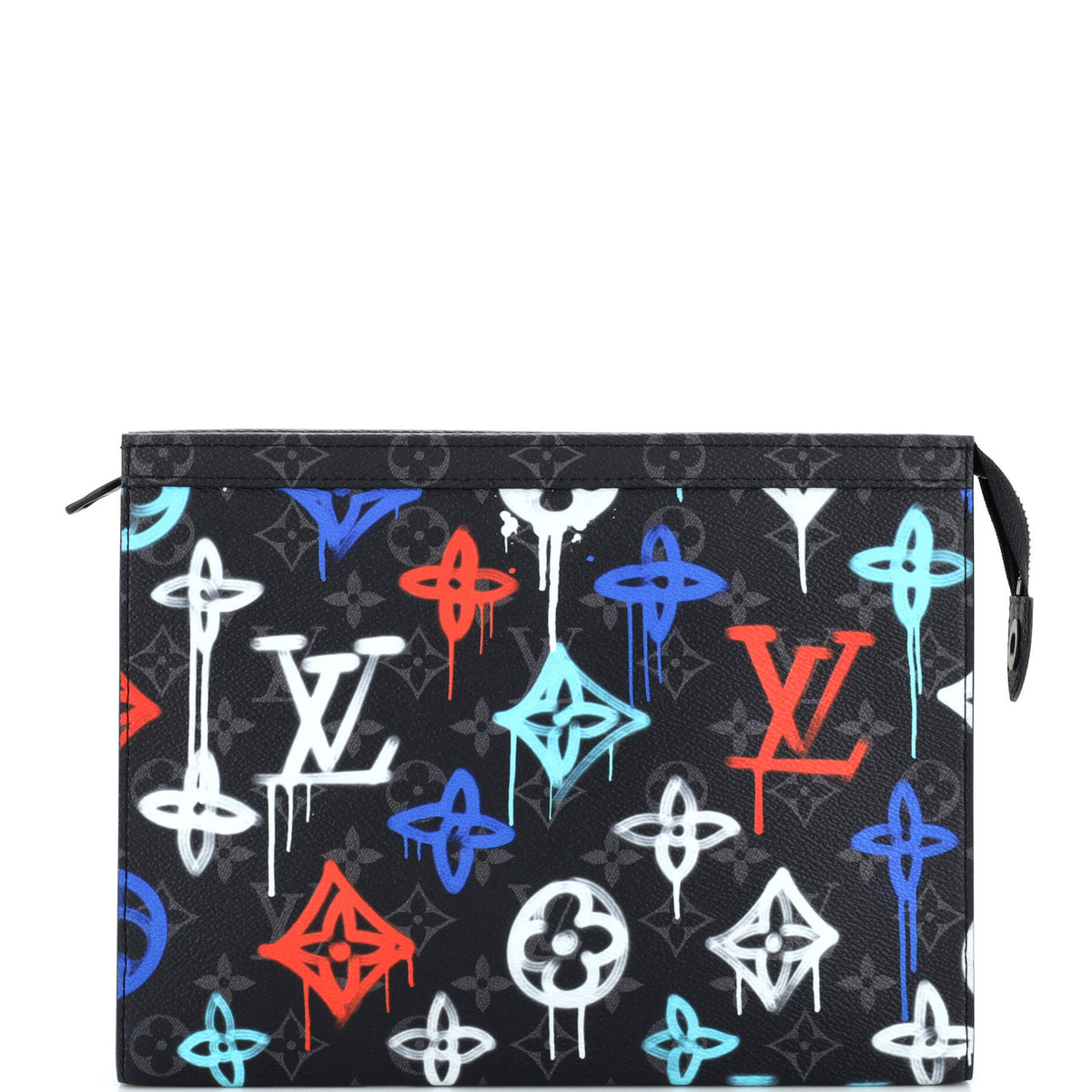 Louis Vuitton Pochette Voyage Graffiti Monogram Eclipse Canvas MM