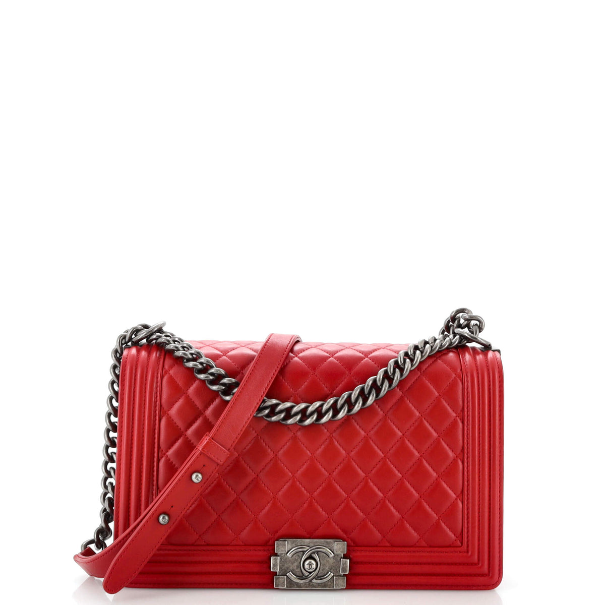 Chanel CHANEL Boy Flap Bag Quilted Calfskin New Medium