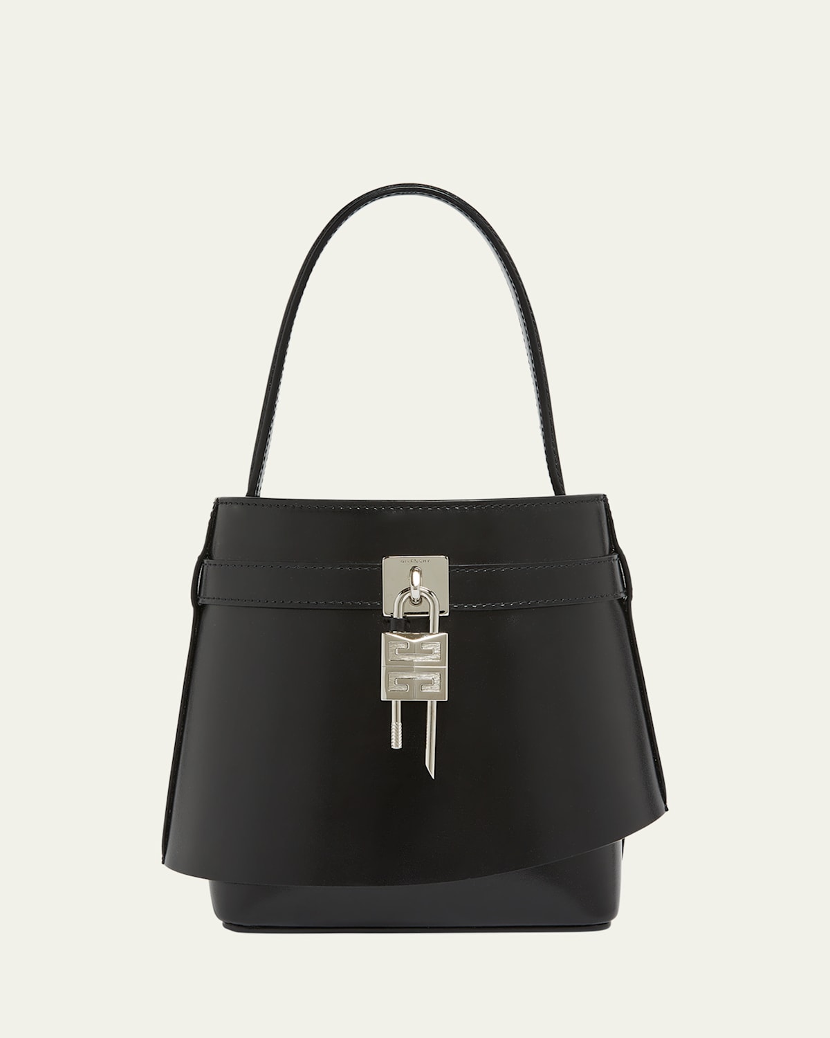 Givenchy Shark Lock Bucket Bag in Box Leather