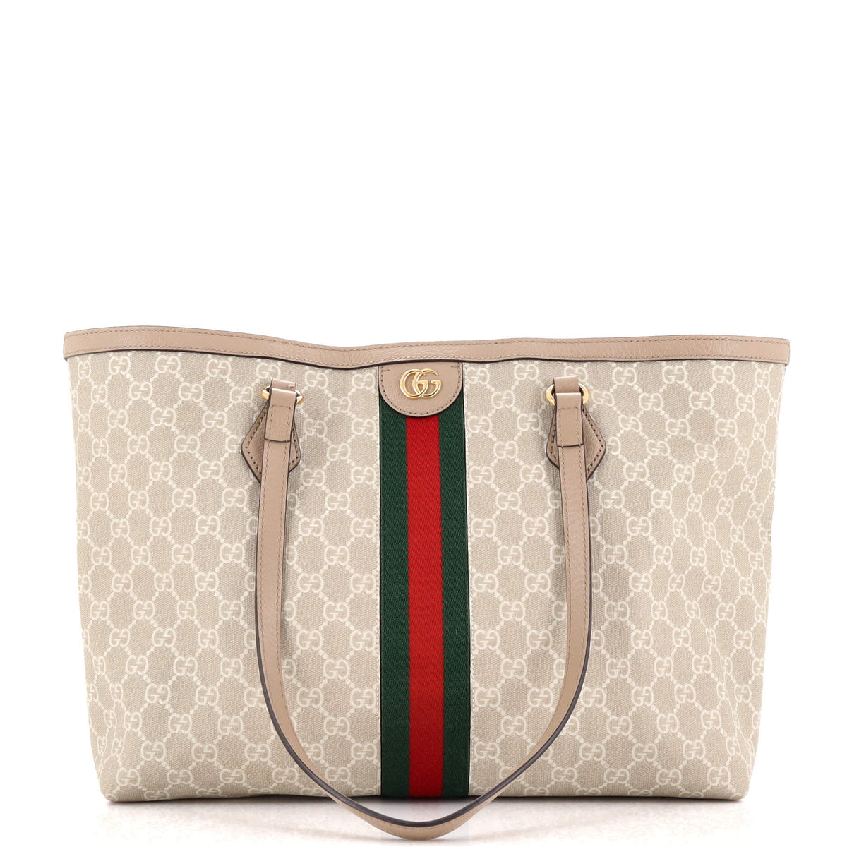Gucci GUCCI Ophidia Shopping Tote GG Coated Canvas Medium
