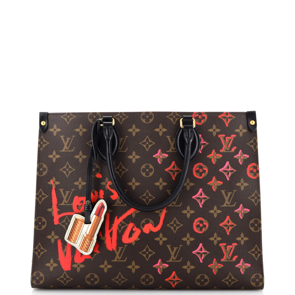 Louis Vuitton OnTheGo Tote Limited Edition Fall in Love Monogram Canvas MM